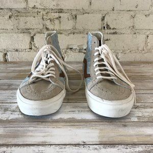 Vans High Tops Women, Suede and Blue Size 7.5